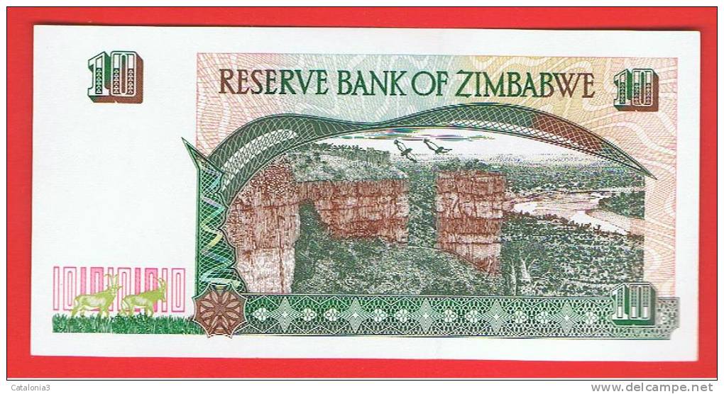 ZIMBABWE - 10  Dolar  1997 SC  P-7 - Zimbabwe