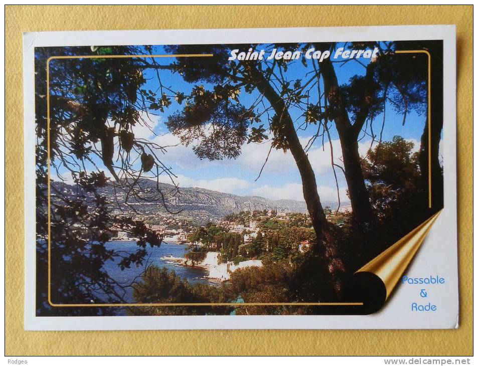 Dep 06 , Cpm  ST JEAN CAP FERRAT ,Plage De Passable Et Aperçu De La Rade De Villefranche , Collection 1901-2001 (85) - Saint-Jean-Cap-Ferrat