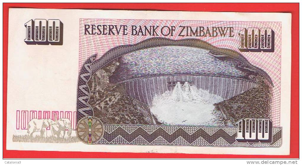 ZIMBABWE - 100  Dolar  1995 SC-  P-9 - Zimbabwe