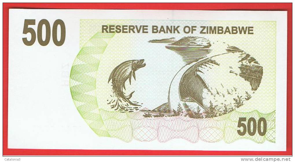 ZIMBABWE -  500  Dolar  2006 SC  P-43 - Simbabwe