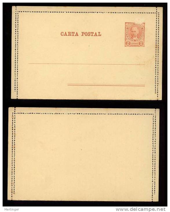 Argentina Ca 1890 Lettercard Stationery Perforation Error - Storia Postale