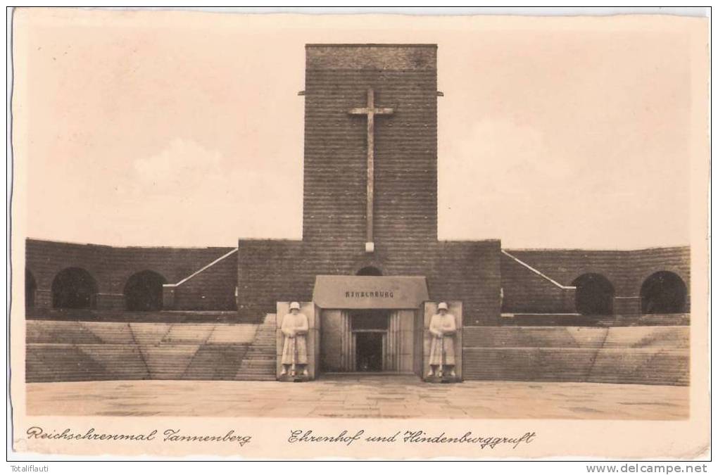 Tannenberg Hohenstein Reichsehrenmal Ehrenhof Und Hindenburggruft 22.7.1936 Gelaufen - Ostpreussen