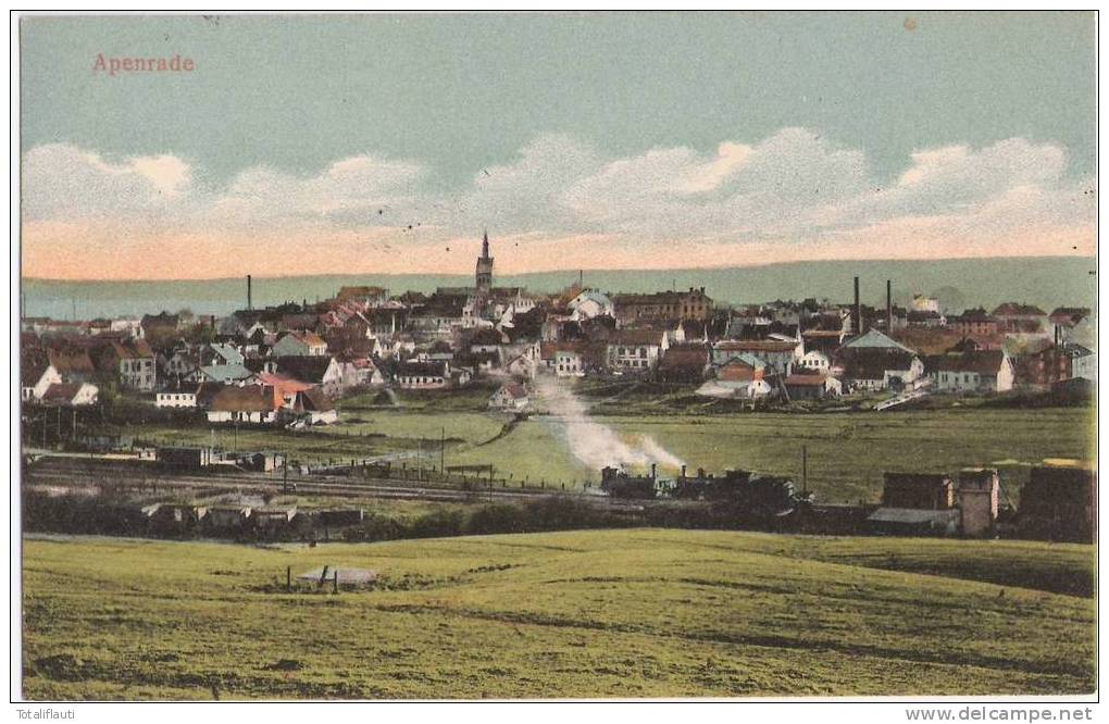 Apenrade Gesamt Bahnhof Dampf Lokomotive N Rangieren 30.8.1912 Abenraa Eisenbahn - Nordschleswig