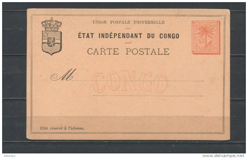 Congo Postal Stationary Card Unused - Other & Unclassified