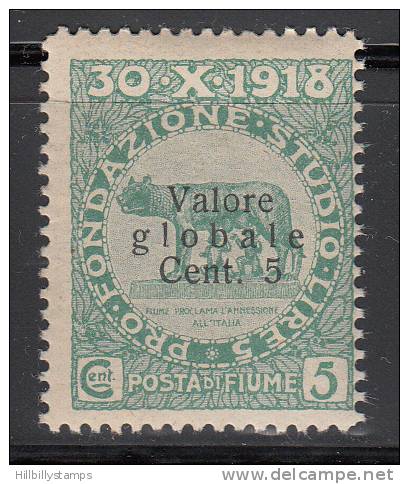 Fiume Scott No. 73  Mnh  Year 1919 - Fiume & Kupa