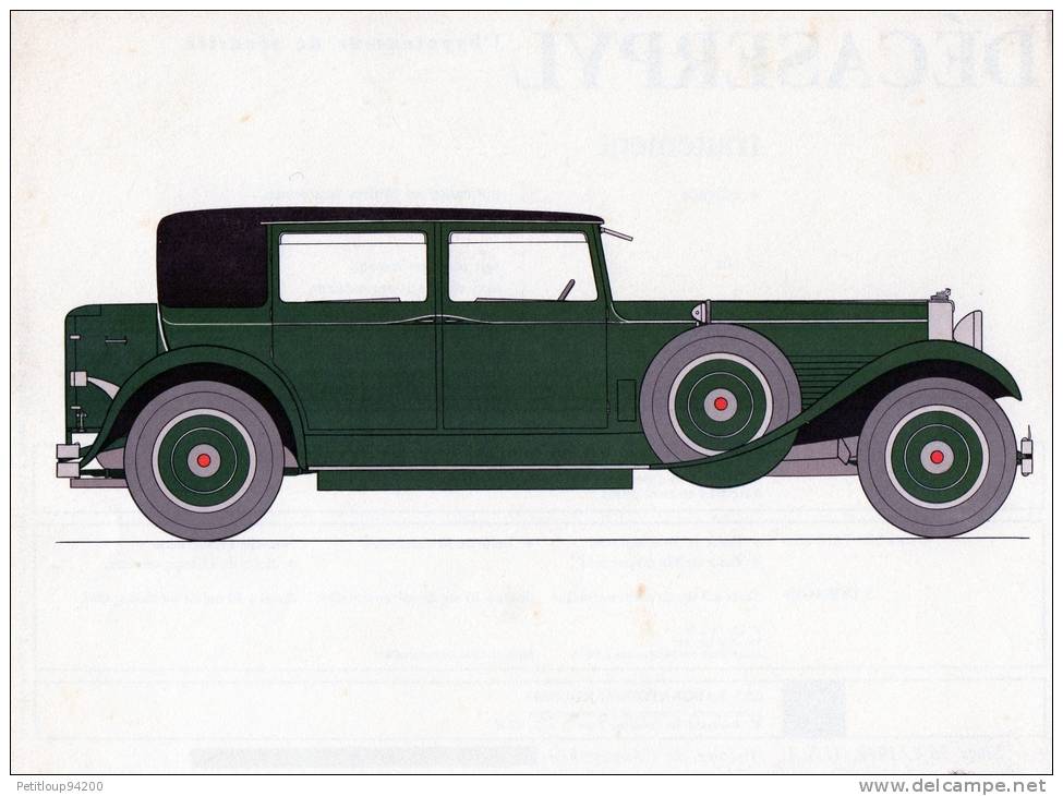 LABORATOIRES ROUSSEL    HISTOIRE DE L' AUTOMOBILE      Stutz 36 4. 1929. U.S.A.  (V29) - Autres & Non Classés