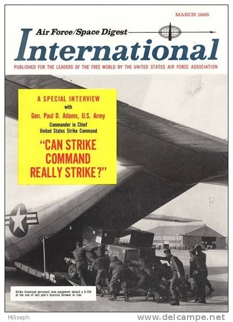 Air Force / Space Digest - INTERNATIONAL -  MARCH 1965 -  Président LYNDON JOHNSON - Avions - Bâteaux - Fusées   (3289) - Englisch