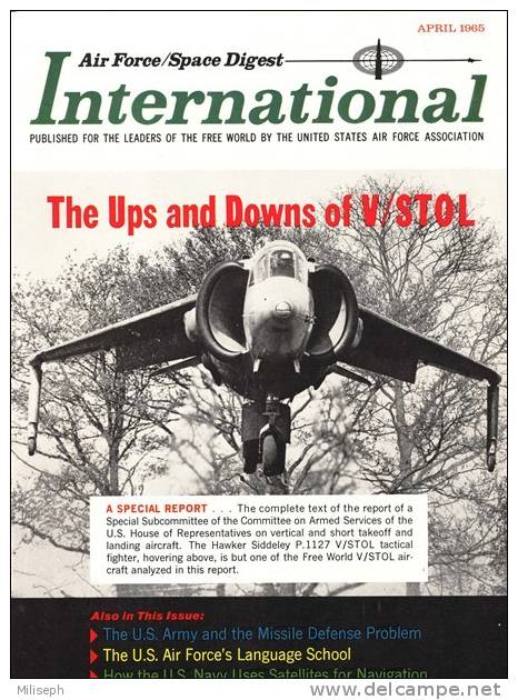 Air Force / Space Digest - INTERNATIONAL - APRIL 1965 - Espace - Avions - Fusées   (3290) - Anglais