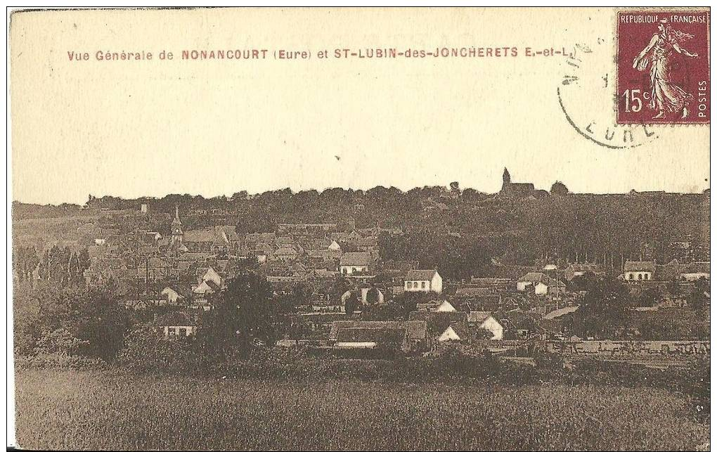 24 - Vue Générale De NONANCOURT Et ST-LUBIN-des-JONCHERETS - Autres & Non Classés