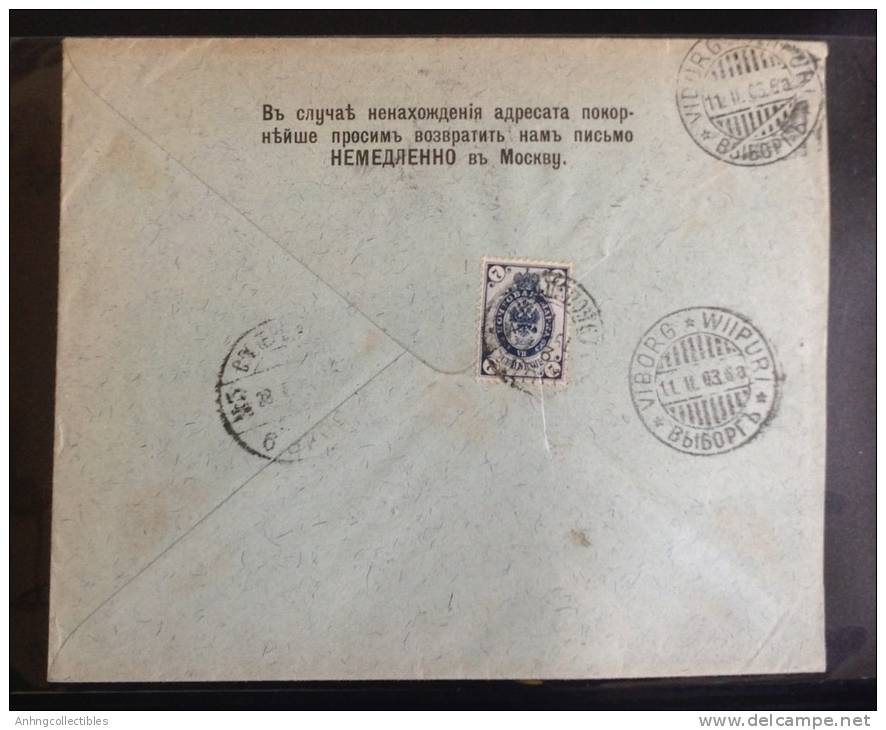 Finland: Cover 1903 - Fine - Briefe U. Dokumente