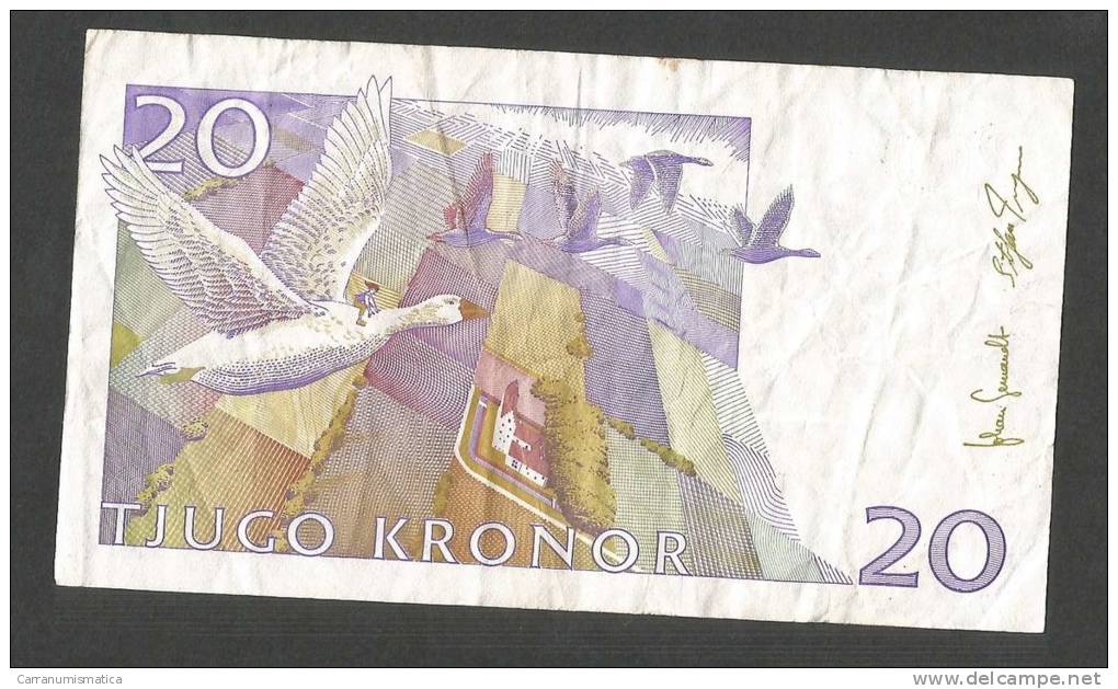 Bank Of SWEDEN - 20 Kronor - S. Lagerlof - Suecia