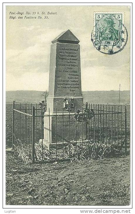 CARTOLINA   - MONUMENTO AI CADUTI DEL 33° REGGIMENTO FUCILIERI -  VIAGGIATA  NEL 1910 - War Memorials