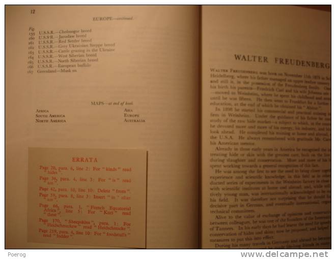 THE HIDE AND SKIN MARKETS OF THE WORLD  - WALTER FREUDENBERG - 1959 - ILLUSTRE - peaux cuir tannerie leather vache