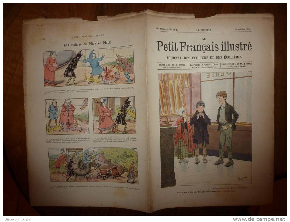 1902 Le Petit Français Illustré :GAVROCHE;La PIE; Interdit De Tuer Les Hirondelles; Un Poêle à Froid Pour Faire Du Froid - 1901-1940