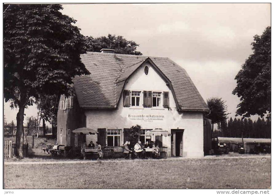 Deutschland, Sachsen,Pobershau I. Erzgeb. 1961, Bergschänke Zum Katzenstein, Gelaufen Ja 1961 - Marienberg