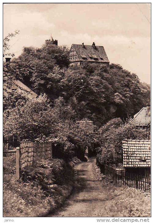 Deutschland, Sachsen,Scharfenstein Erzgebirge Weg Zur Burg. 1963, Gelaufen Ja - Oybin