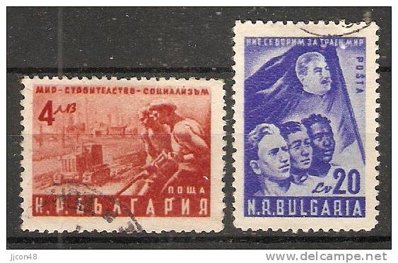 Bulgaria 1950  Peace Congress  (o) Mi.753-754 - Used Stamps