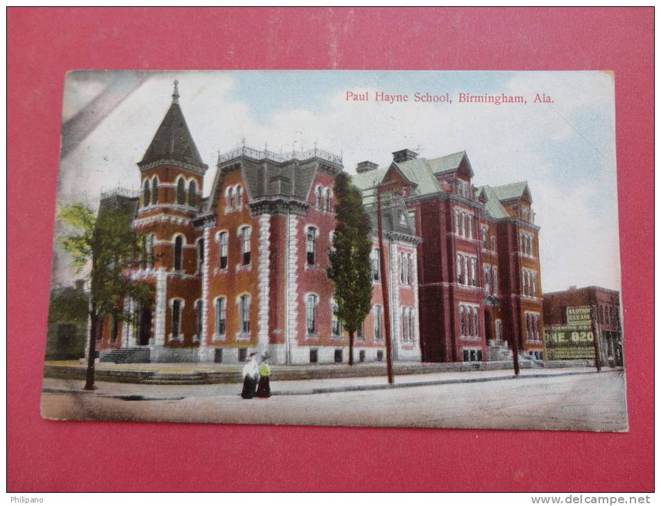 - Alabama -Birmingham  Paul Hayne School  1908  Mailed===========   Ref  943 - Other & Unclassified