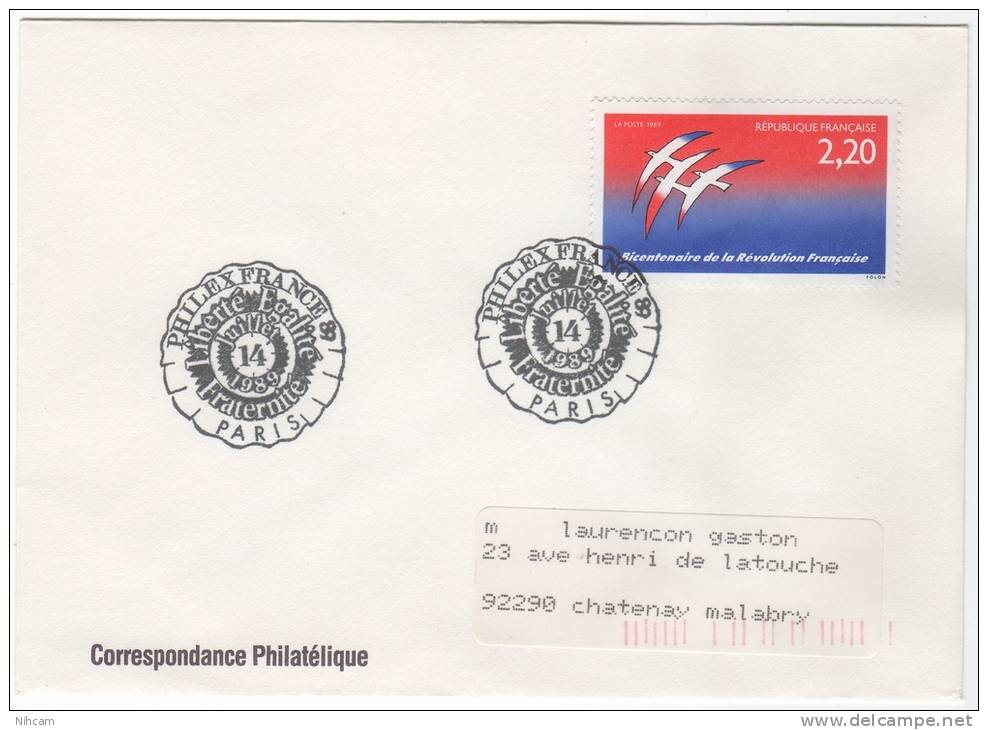 BICENTENAIRE REVOLUTION FRANCAISE BT 1989 PARIS - Rivoluzione Francese