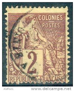 µ3 - 	 COLONIES GENERALES - ALPHEE DUBOIS N° 47 OBLITERE Pointe à Pitre - Très Beau - Andere & Zonder Classificatie