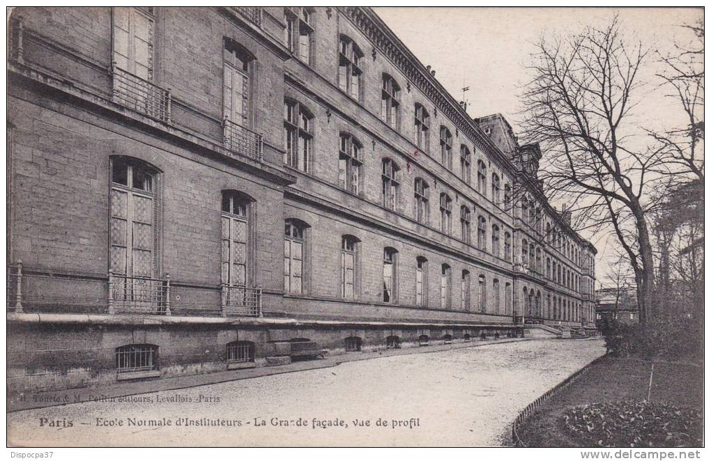 CPA-75-PARIS-ECOLE NORMALE D'INSTITUTEURS-  La Grande Façade Vue De Profil - Enseignement, Ecoles Et Universités