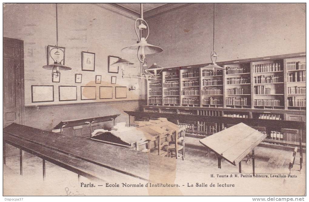 CPA-75-PARIS-ECOLE NORMALE D´INSTITUTEURS-  La Salle De Lecture - Enseignement, Ecoles Et Universités