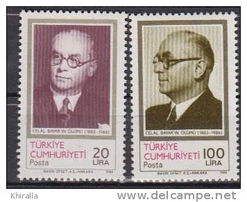 TURQUIE     1986                    N°  2517 / 2518         COTE   1.75    EUROS       ( 1372 ) - Ungebraucht