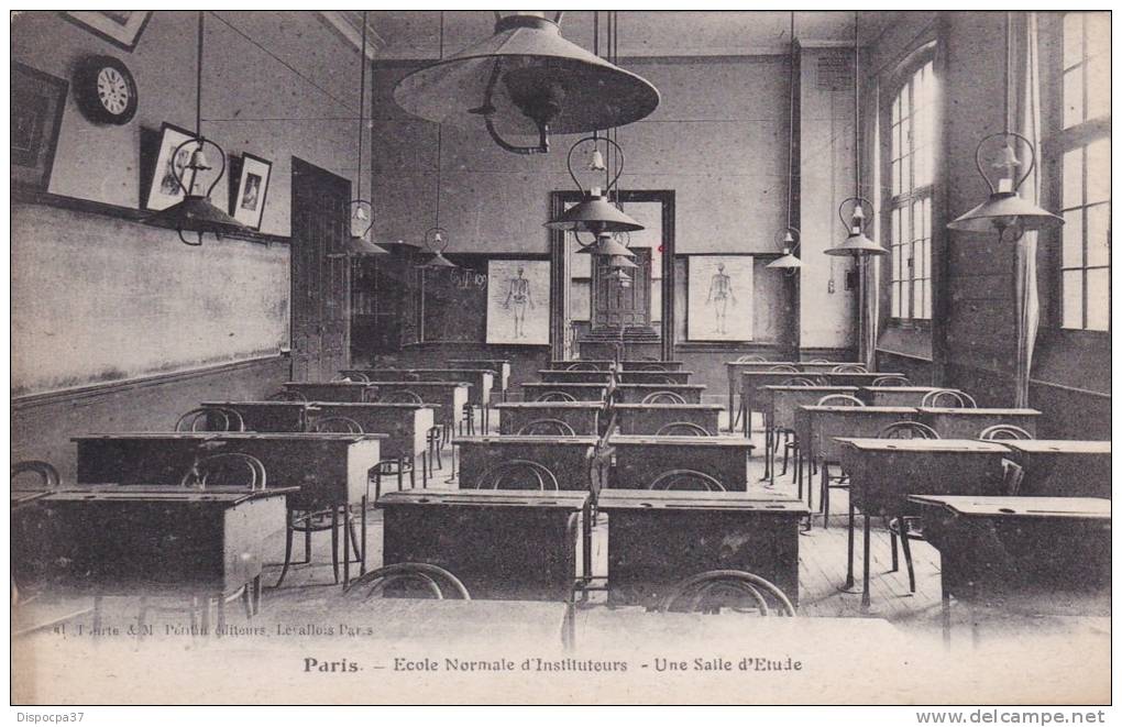 CPA-75-PARIS-ECOLE NORMALE D´INSTITUTEURS-  Une Salle D'Etude - Enseignement, Ecoles Et Universités