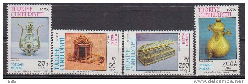 TURQUIE     1987                    N°  2536 / 2539         COTE   6.00    EUROS       ( 1387 ) - Unused Stamps