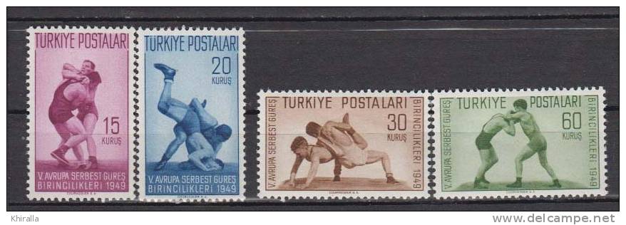 TURQUIE     1949                    N°  1083 / 1086        COTE   18.50    EUROS       ( 1411 ) - Ungebraucht