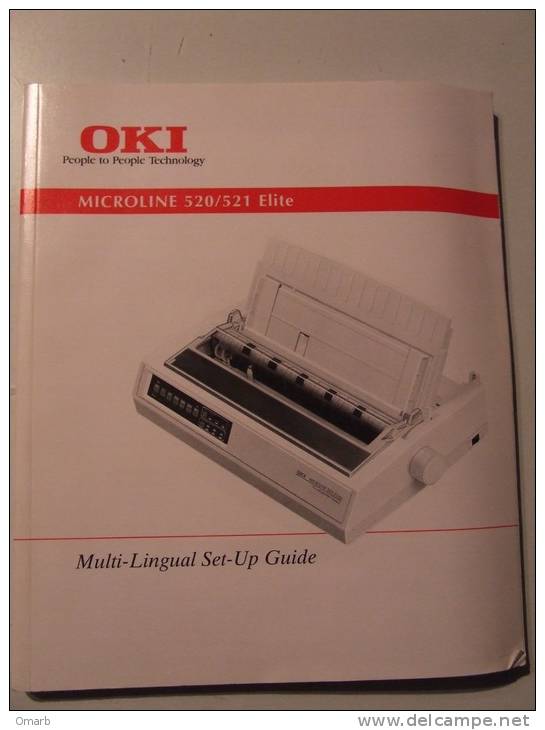 Lib184 OKY Technology, Manuale Uso Stampante Microline 520/521 Elite, Guide Multilingue - Informática