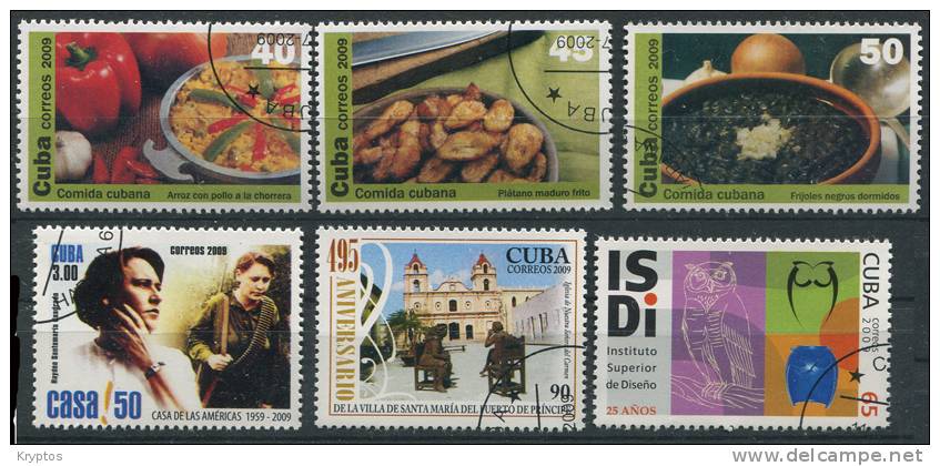 Cuba 2009 - 6 Stamps - Gebruikt