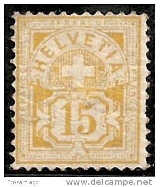 SUIZA 1882/99 - Yvert #69 - VFU - Ungebraucht