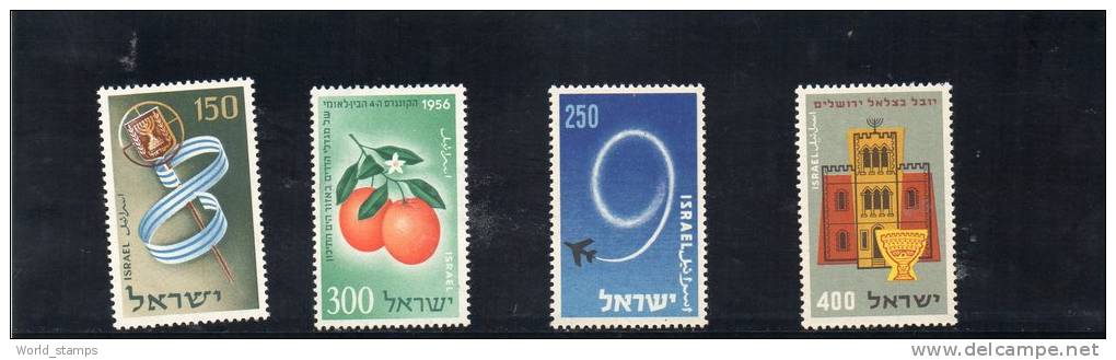 ISRAEL 1956-7 ** - Nuevos (sin Tab)