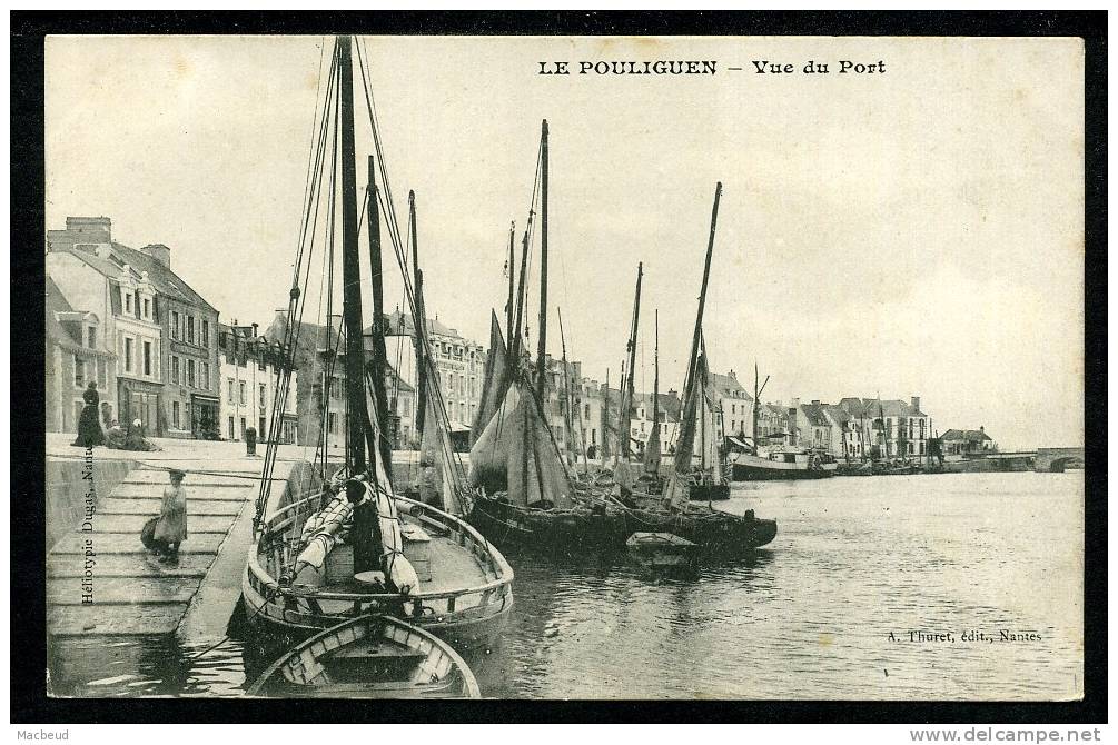 44 - LE POULIGUEN - Vue Du Port - CARTE PRÉCURSEUR - Le Pouliguen