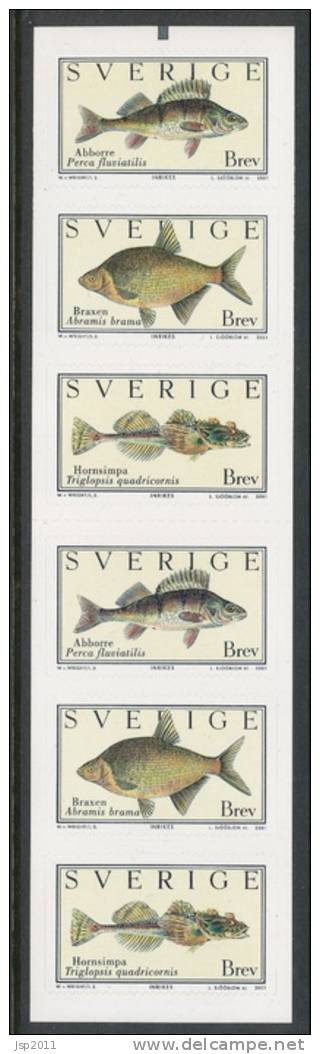 Sweden 2001 Facit # SH 3. Fishes, MNH (**) - 1981-..