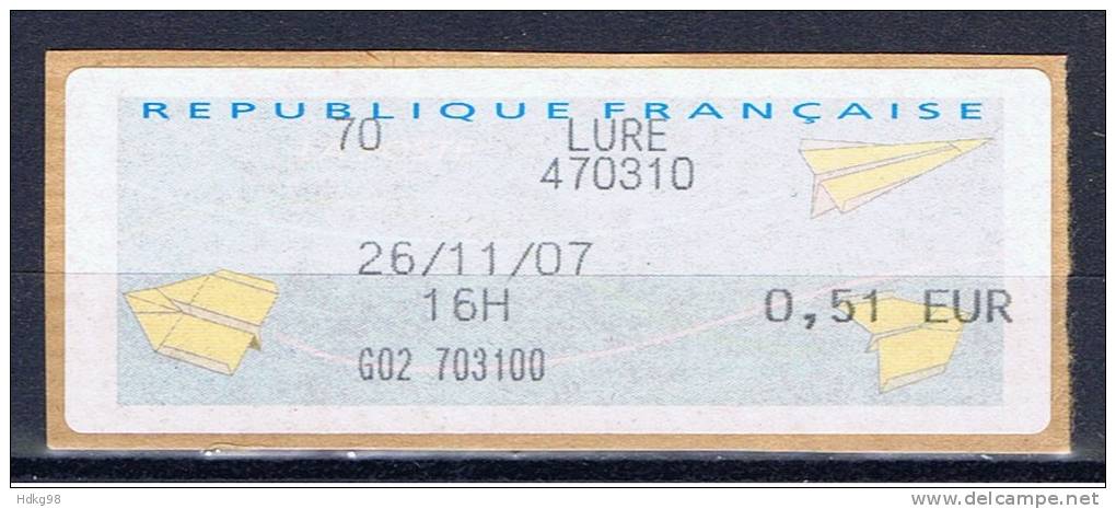 F Frankreich 2007 Mi Xx Automatenmarke 0,51 € - 1988 Type « Comète »