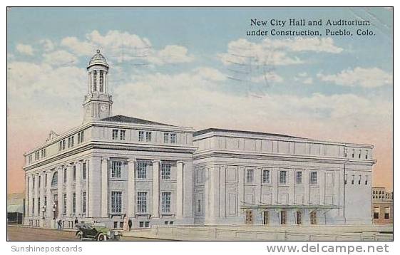 Colorado Pueblo New City Hall And Auditorium Under Construction - Pueblo