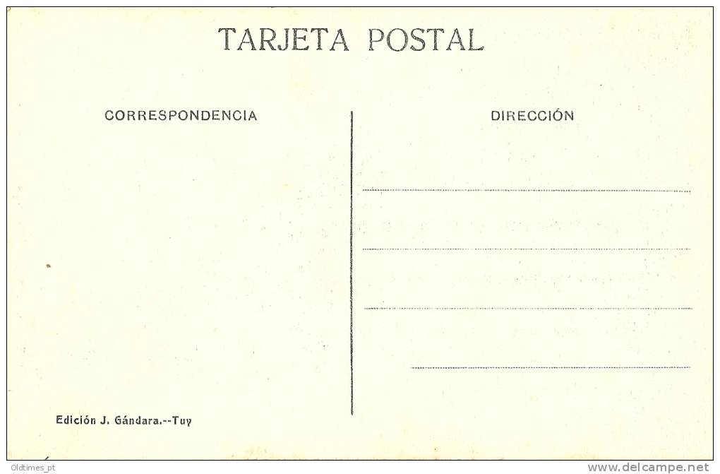SPAIN - TUY - DETALLE DEL PORTICO DE LA CATEDRAL - 1915 PC. - Pontevedra