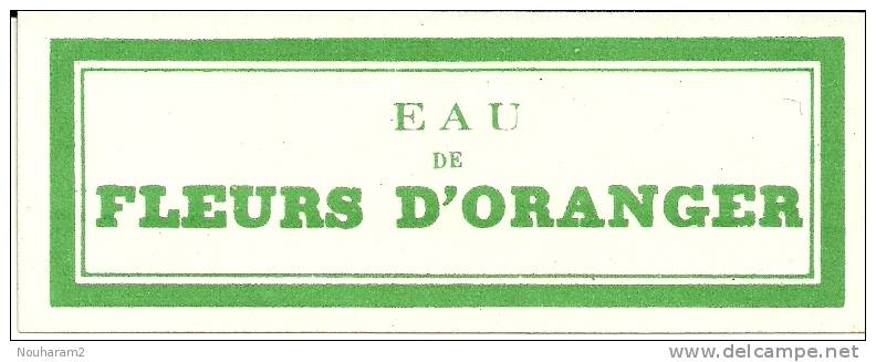 Etiquette Parfum Réf.002. Eau De Fleurs D'Oranger - Etiquetas