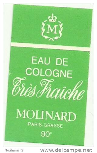 Etiquette Parfum Réf.005. Eau De Cologne Très Fraiche - Molinard - Paris-Grasse - Etiquettes