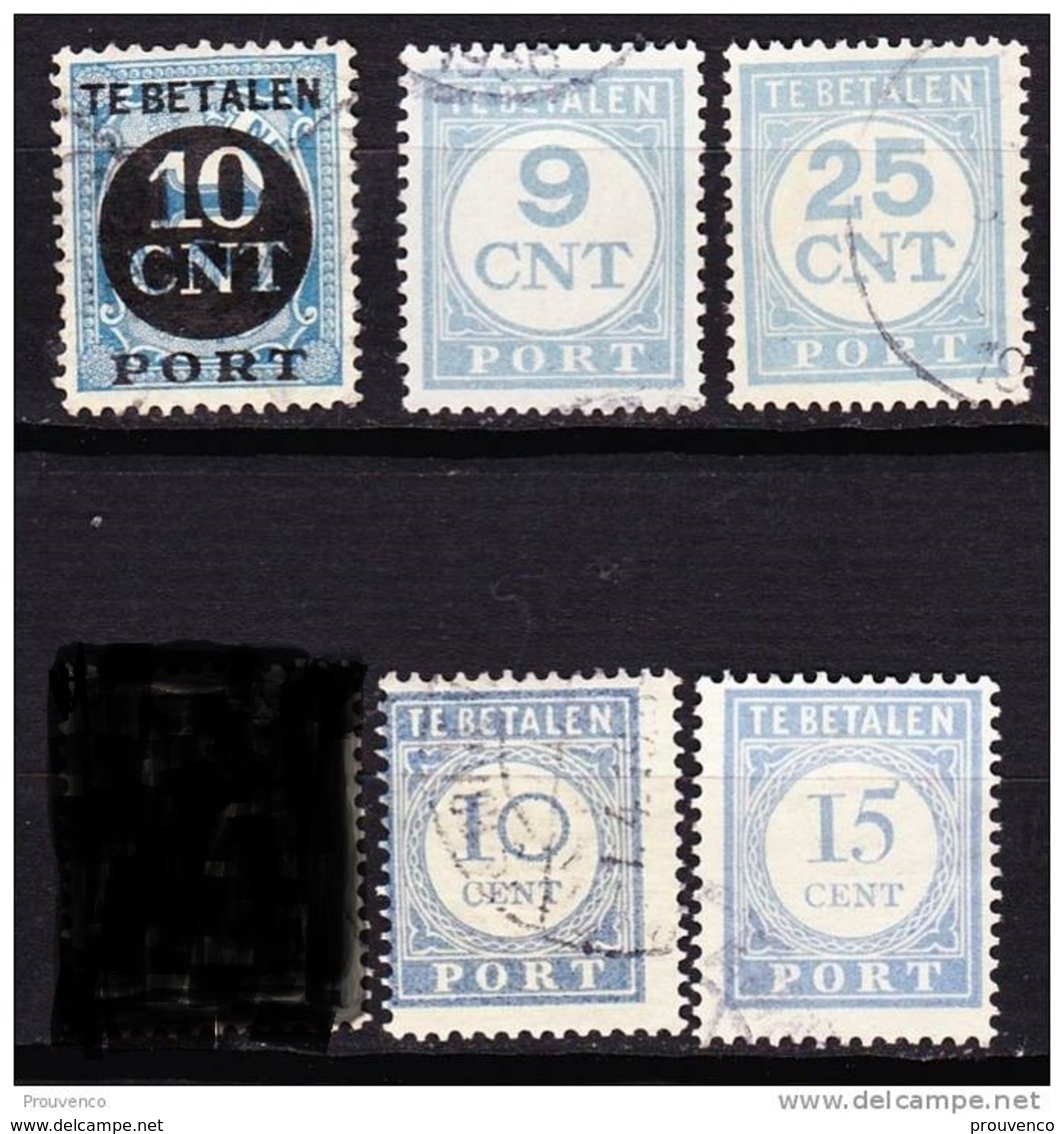 PAYS BAS NEDERLAND  1891 - 1922  TAXE YT   20 22 64 67 75  TB NO FAULT - Postage Due