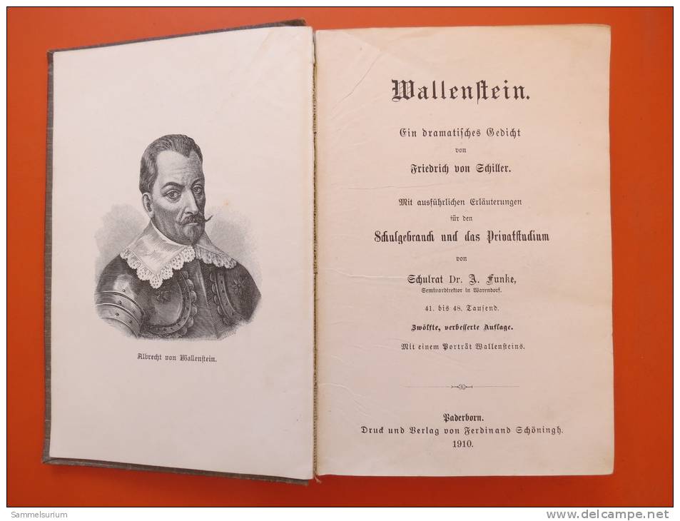 Friedrich Von Schiller "Wallenstein" Von 1910 - Duitse Auteurs