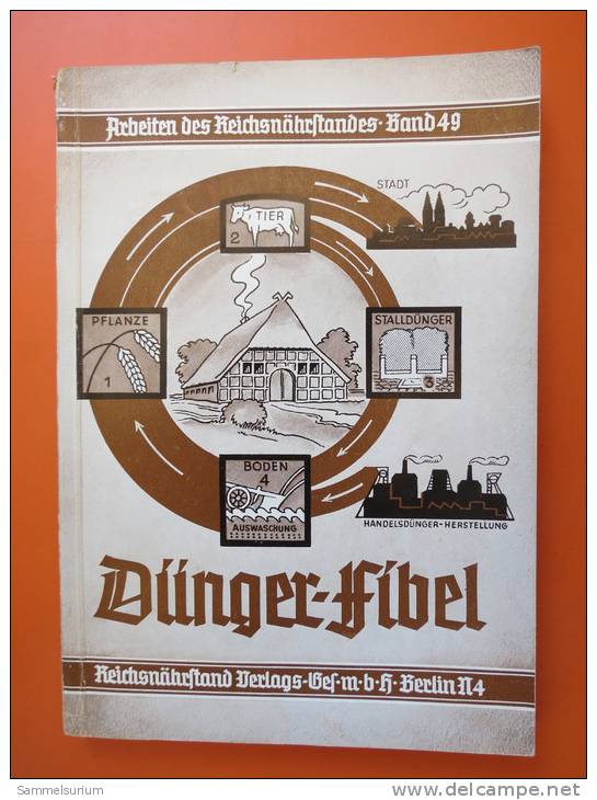 Prof. Dr. M. Hoffmann / Dr. Hans Bütow "Dünger-Fibel" Reichsnährstand Um 1939 + Orig.Lesezeichen Und Anhang - Livres Dédicacés