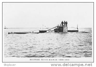 Sous-marin MORSE (Marine Nationale) - Carte Photo éd. Marius Bar - Bateau/ship/schiff - Guerre