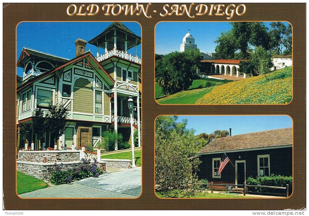 SAN DIEGO - OLD TOWN - Old Town San Diego's History Comes Alive With Visits To Heritage Park, The Serra Museum - 2 Scans - San Diego