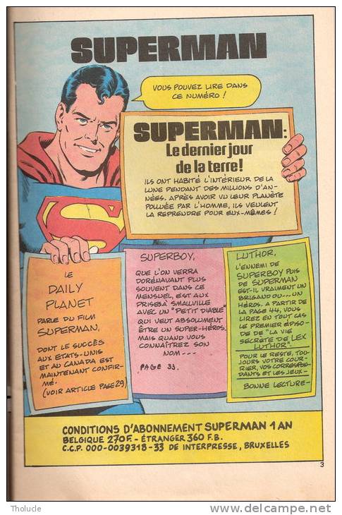 Superman-avec Superboy Lex Luthor- N°135 - 50p- 1979 - Superman