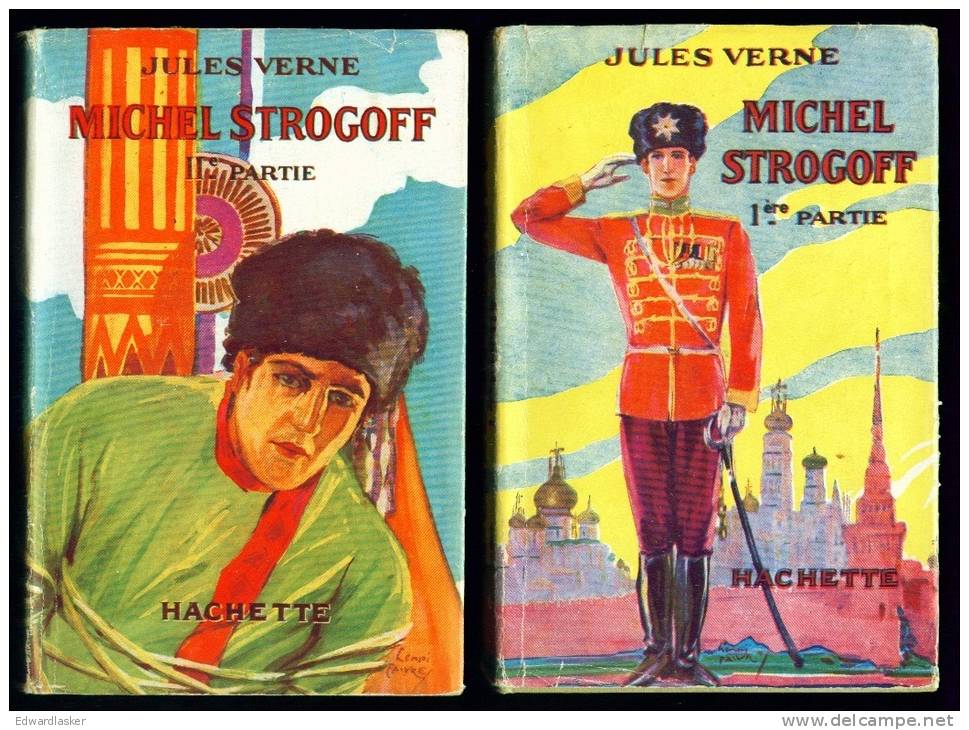 Jules VERNE : Michel STROGOFF - Avec Jaquette De Henri Faivre - Complet En 2 Volumes - 1943 - Hachette