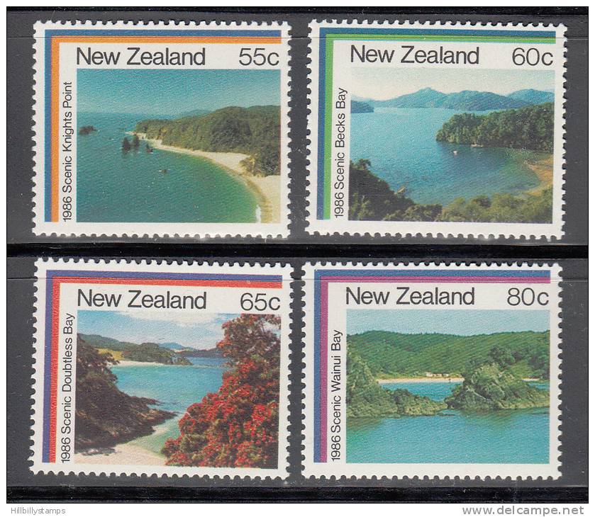 New Zealand   Scott No 850-53 Mnh  Year 1986 - Unused Stamps