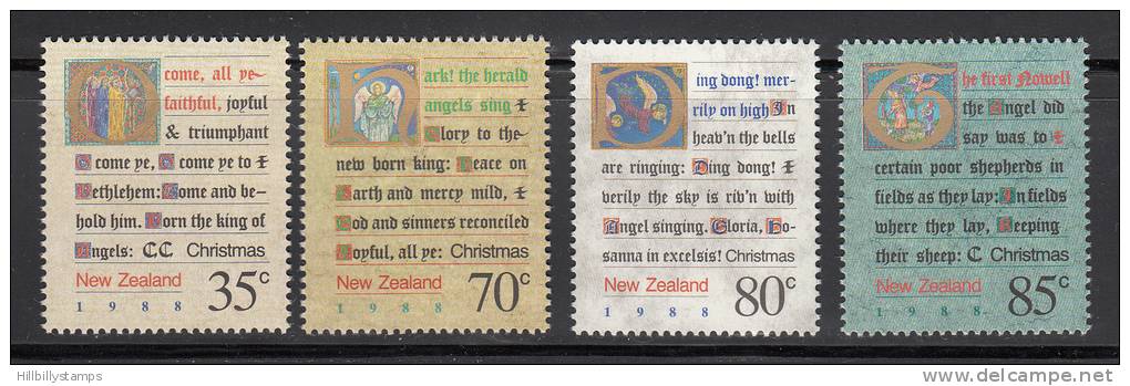 New Zealand   Scott No 908-11 Mnh  Year 1988 - Neufs